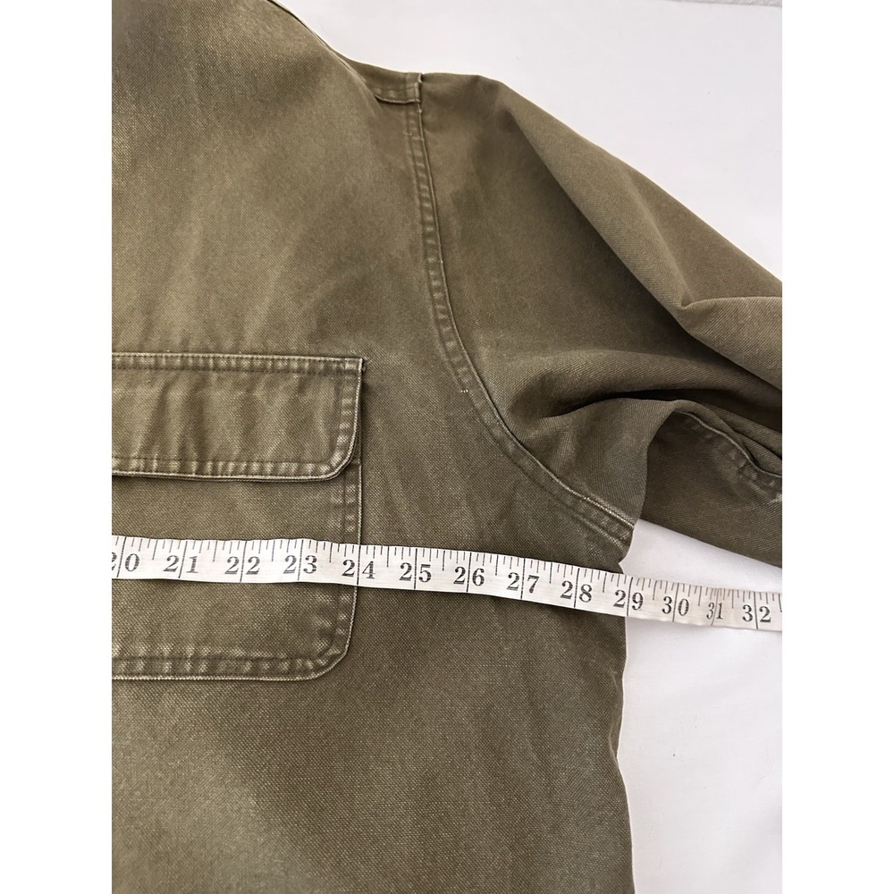 VTG Eddie Bauer Canvas Cotton Field Barn Chore Jacket Mens XL Green - Picture 6 of 10
